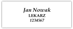 szablon pieczątki lekarskiej